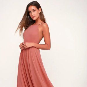 Mythical Kind of Love Rusty Rose Maxi Dress